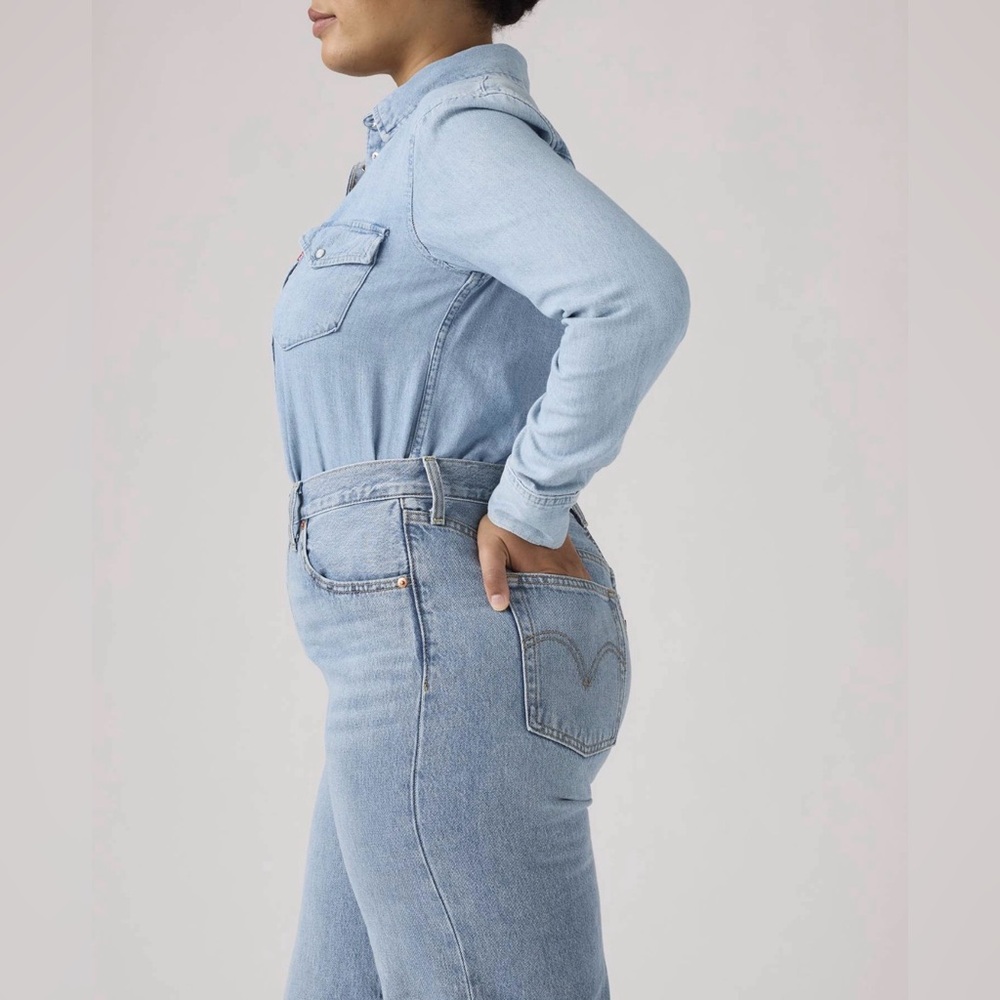 LEVI’S RIBCAGE WIDE LEG WOMEN'S JEANS - Picture 7 of 15